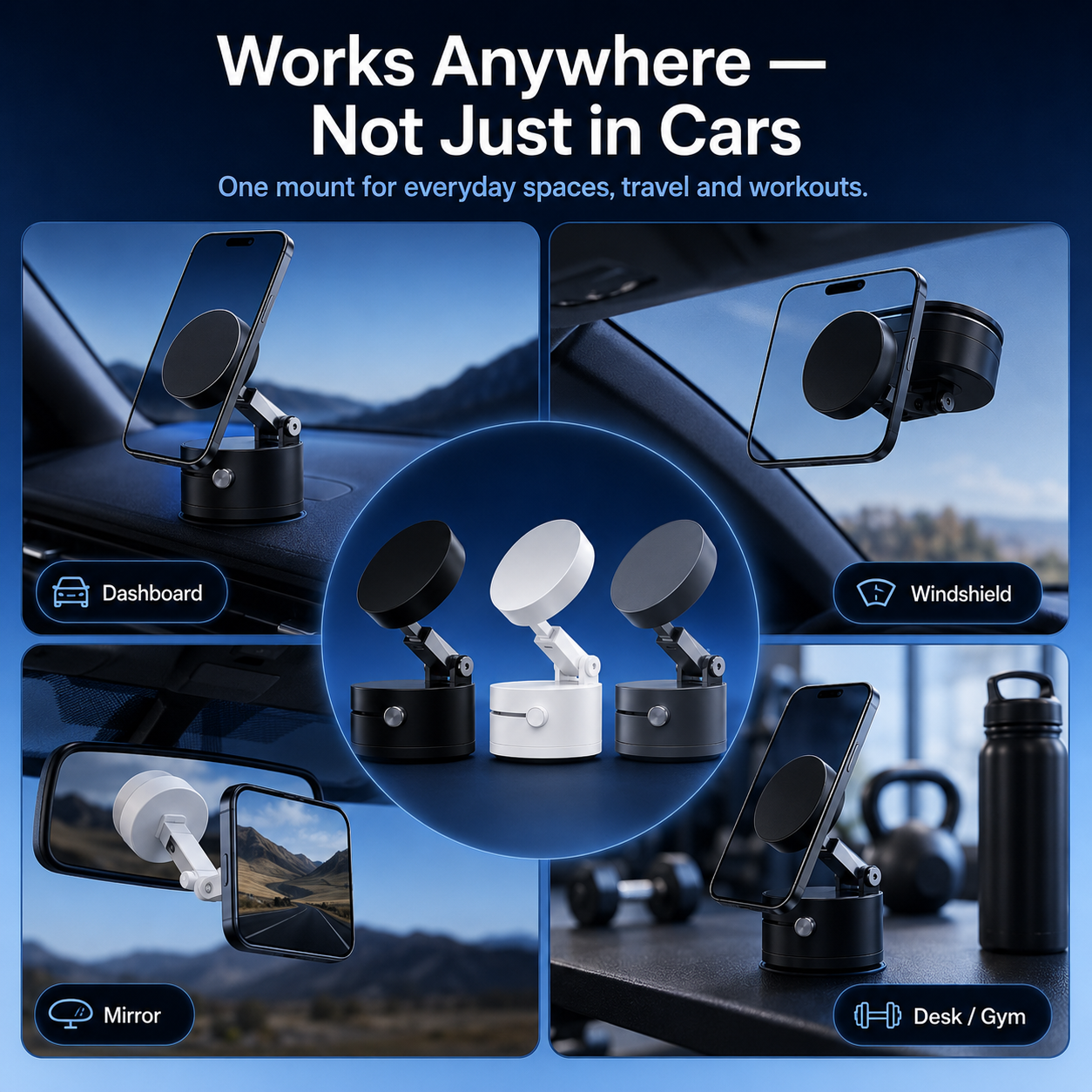 🔥 A Phone Mount That Stays Put – No Vent Blocking, No Falling, No Mess