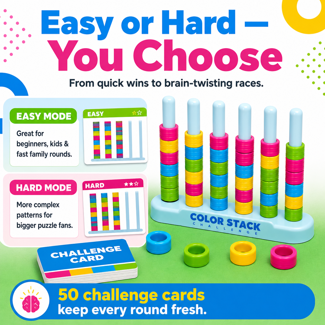 🔥 Color Stack Challenge Puzzle Game