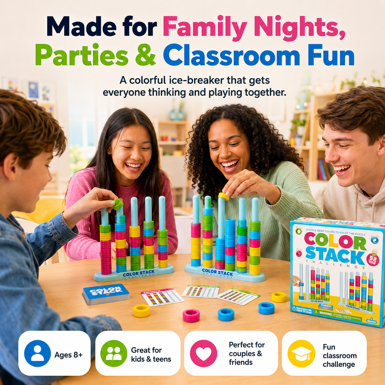 🔥 Color Stack Challenge Puzzle Game