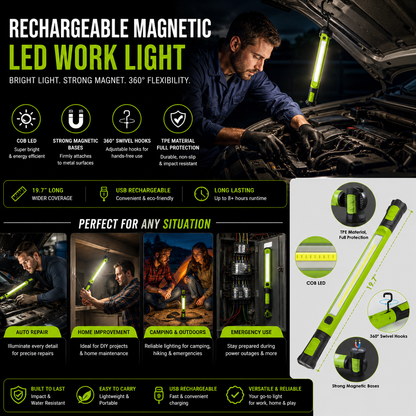 🔥Hot Sale 49% off🌟🔦Multifunctional magnetic rechargeable work light💡