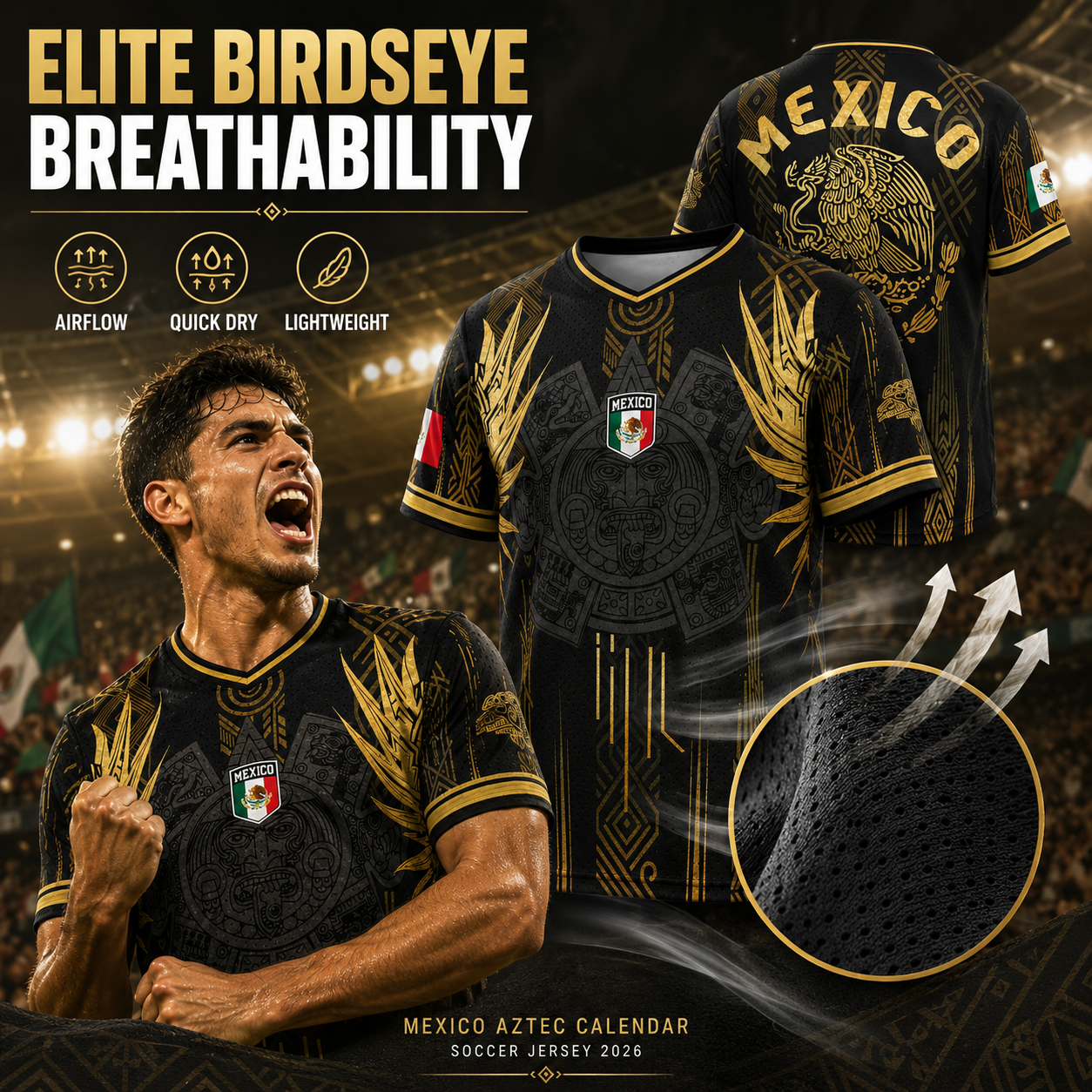 🔥Hot Sale｜1K+ Sold Today⚽️Mexico Aztec Football Shirt