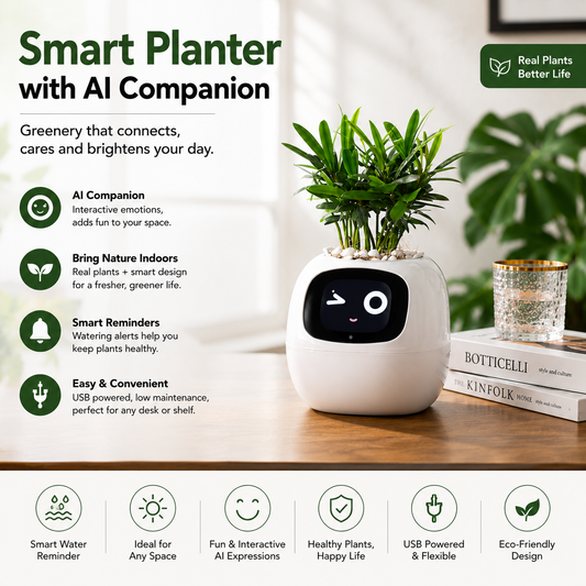 👑Top Trend｜Daily 1000+ Sold｜AI Smart Flowerpot