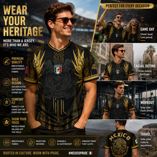 🔥Hot Sale｜1K+ Sold Today⚽️Mexico Aztec Football Shirt
