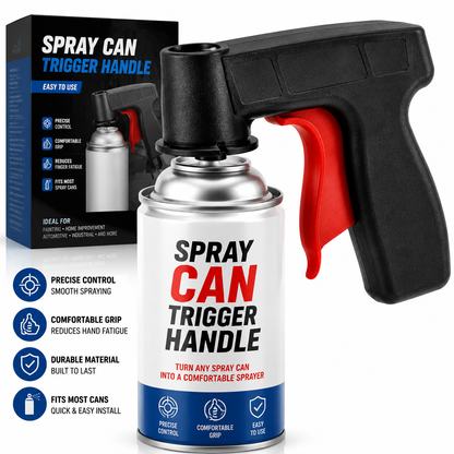 Spray Can Trigger Handle – Ergonomic Full-Hand Paint Sprayer Adapter for Smooth, Pain-Free Painting(2PCS)