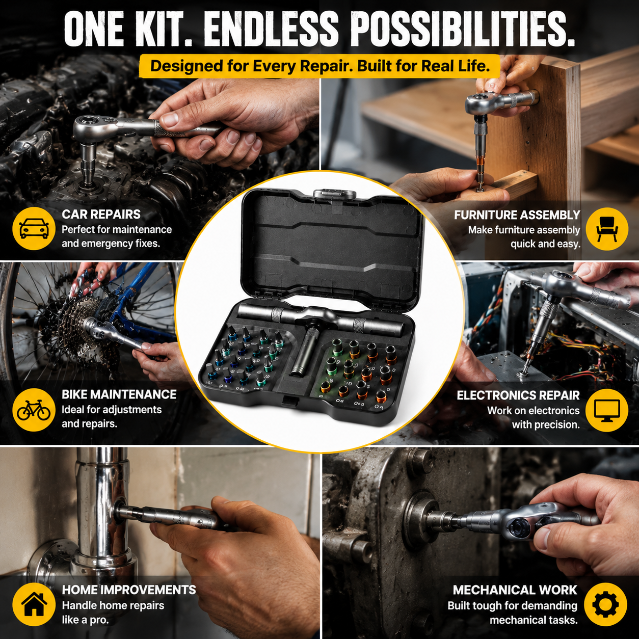 🔧 Stop Struggling With Loose Screws — This 1 Kit Does It All