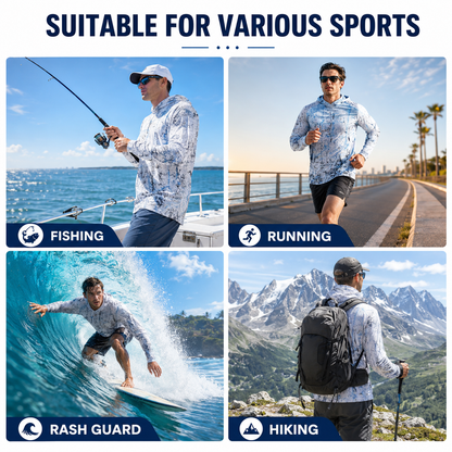 🎁HOT 49% OFF Today  Men’s UPF 50+ Swim & Outdoor Sun Hoodie