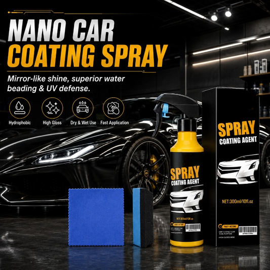 🚗 The Ultimate Mirror-Finish Nano Spray Coating – Professional Water Beading & UV Defense