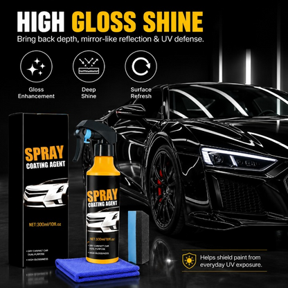 🚗 The Ultimate Mirror-Finish Nano Spray Coating – Professional Water Beading & UV Defense