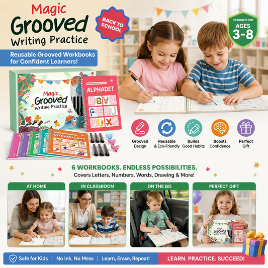 🖍️Kids Reusable Writing Workbook, Early Learning Gift