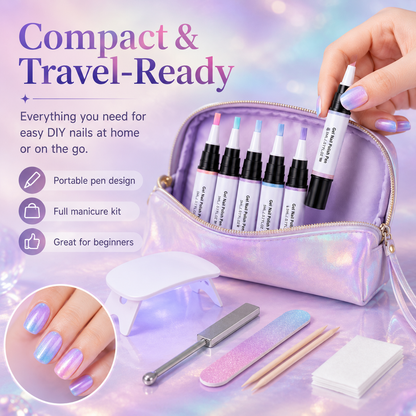 ✨ Viral Nail Trend | 3-in-1 Cat Eye Gel Nail Polish Pen Kit