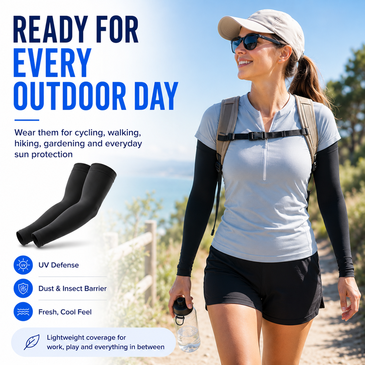 ☀️UPF 50+ Cooling UV Protection Arm Sleeves