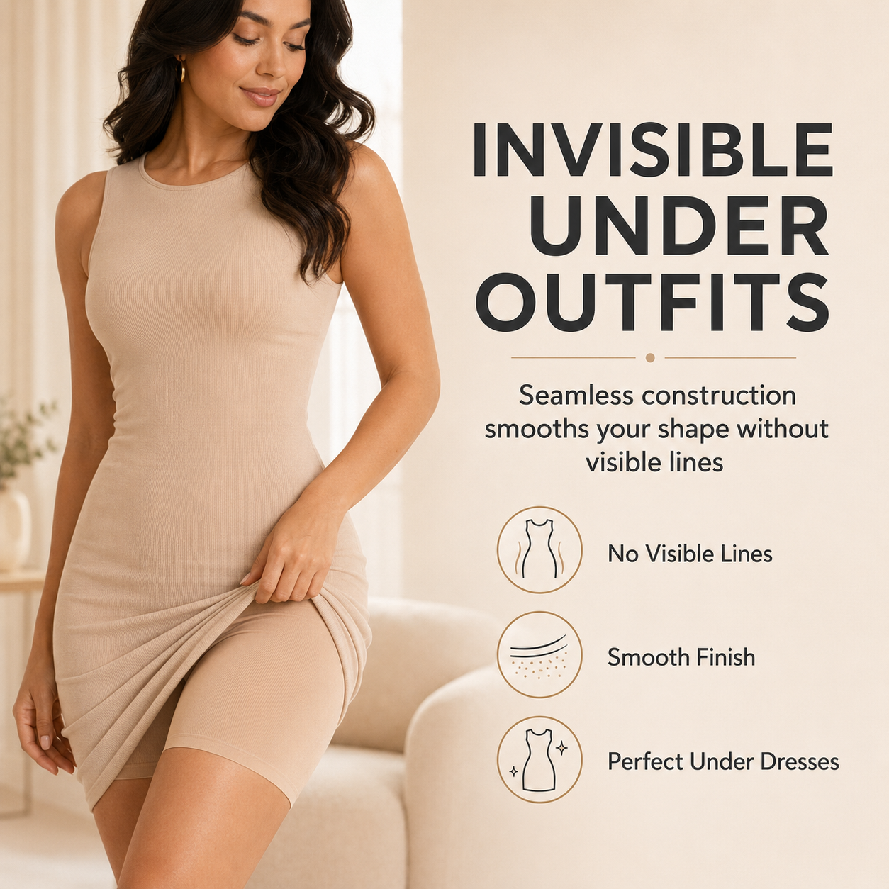 ✨ High-Waisted Seamless Shapewear Shorts