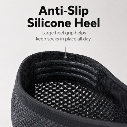 Mesh No-Show Socks – Anti-Slip Heel, Zero-Bulk Comfort