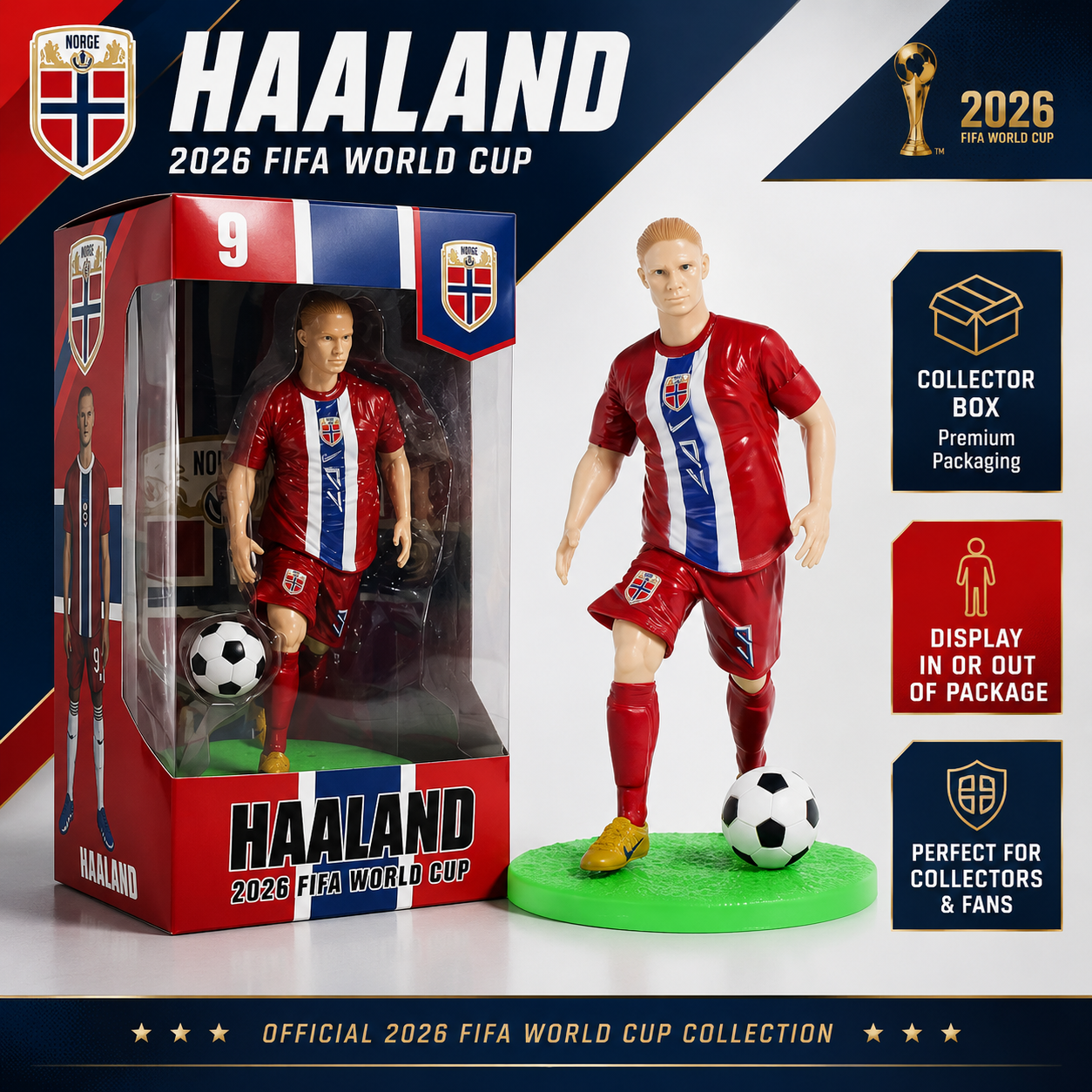 💥New Arrival  Norway World Cup 2026 Limited Edition Action Figure