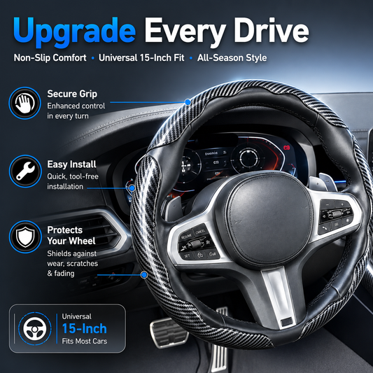🏁 Car Non-Slip Sport Steering Wheel Cover