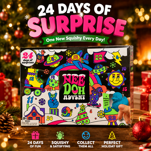 🎄 24-Day Squishy Christmas Advent Calendar – 24 Surprise Sensory Toys For Kids