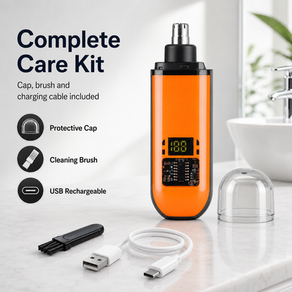 🔥 LAST DAY 50% OFF-🛠️Professional LED Display Nose Hair Trimmer