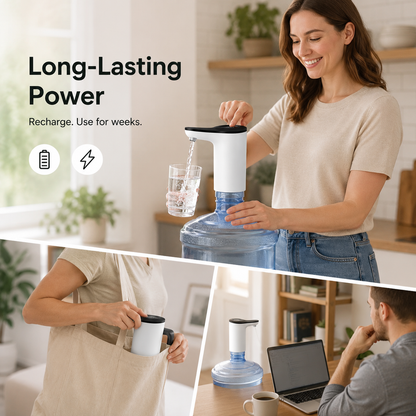 🔥 Smart Water Bottle Dispenser Pump 💧 One-Touch Water Dispensing & Save Up to 50% Today! 🎉