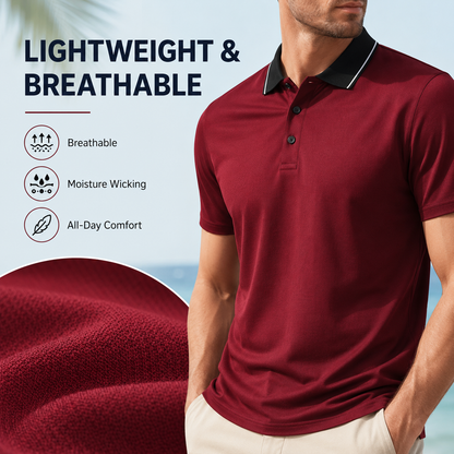 👕 Men's Stylish Polo Shirt | 49% OFF Today!