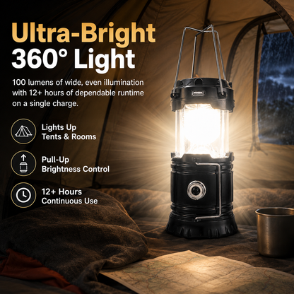 🔦 The Ultimate 3-in-1 Collapsible Camping Lantern