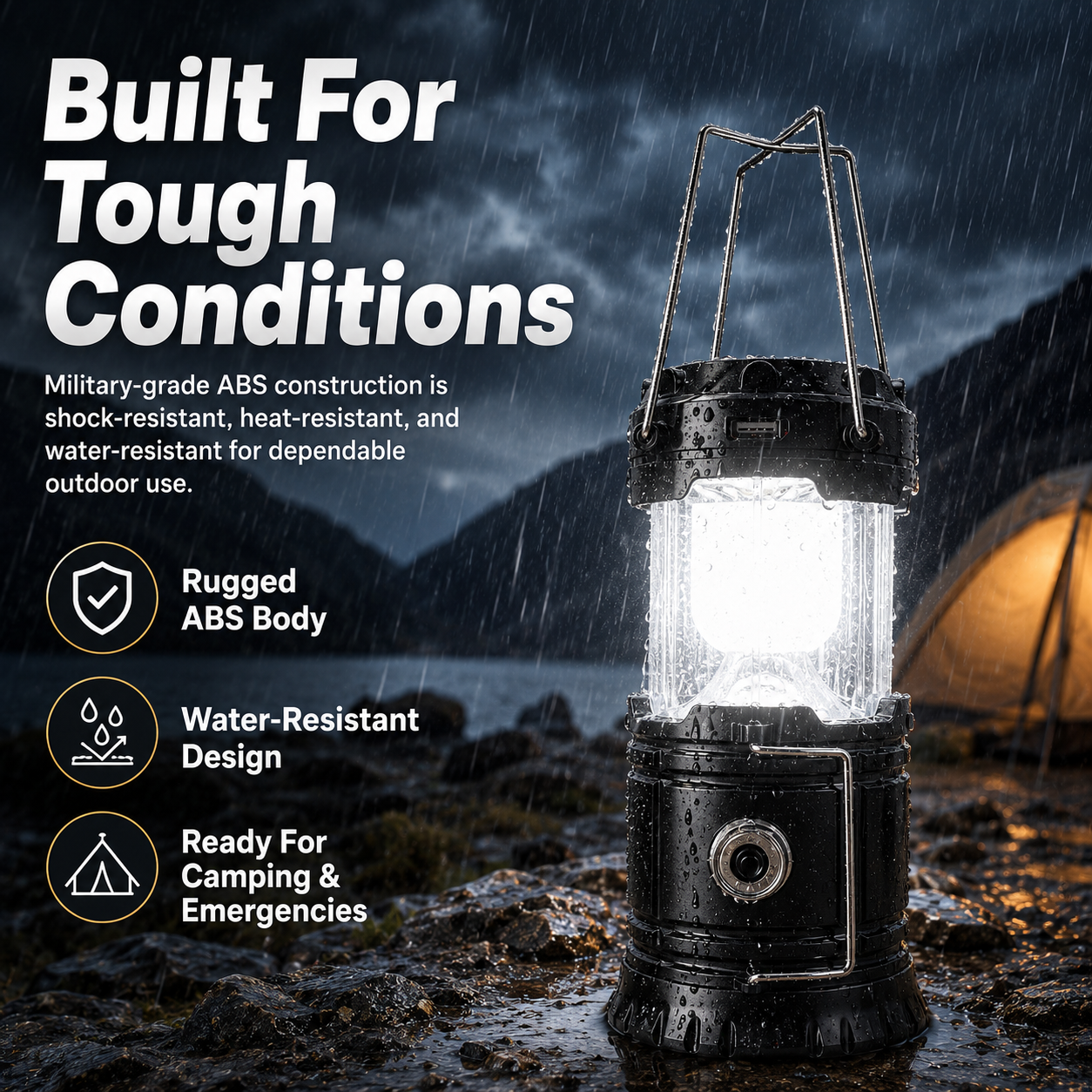 🔦 The Ultimate 3-in-1 Collapsible Camping Lantern