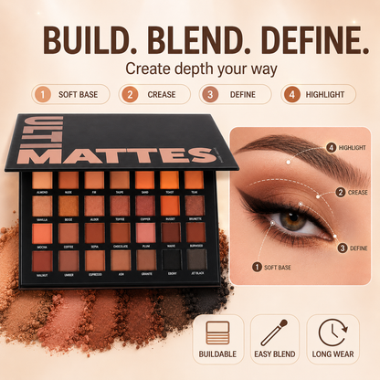 🔥Eye And Face Palette - 35 Pigmented Shades + Magnetic Pans
