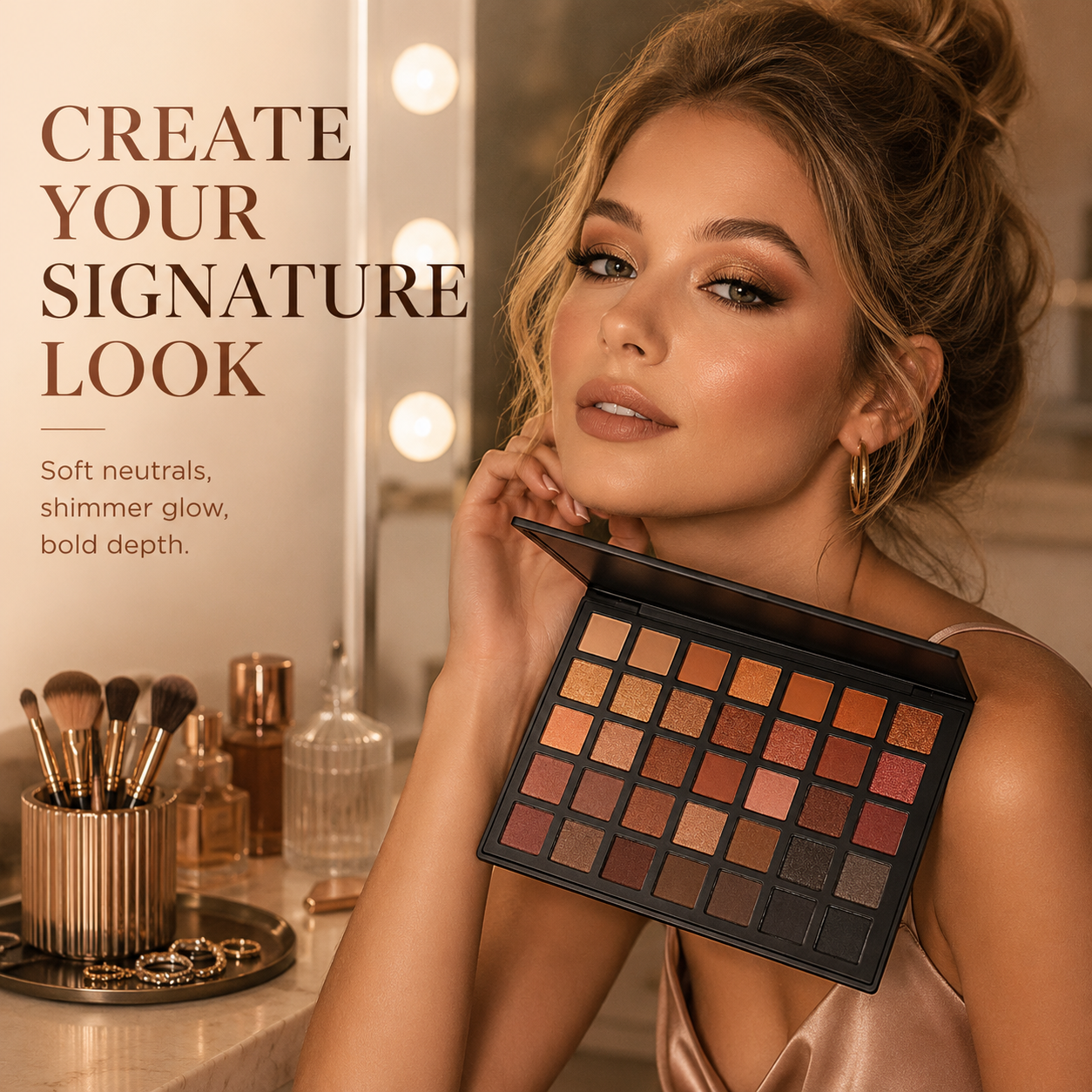 🔥Eye And Face Palette - 35 Pigmented Shades + Magnetic Pans