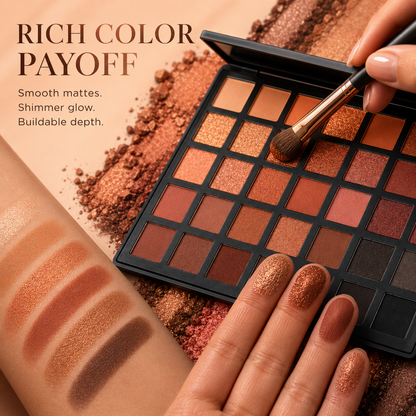 🔥Eye And Face Palette - 35 Pigmented Shades + Magnetic Pans