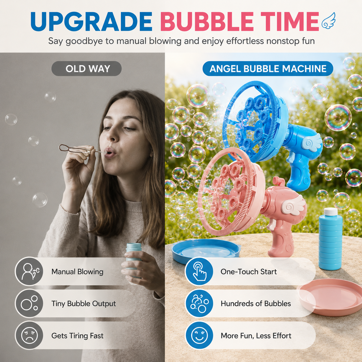 ✨NO Blowing. NO Mess. Just Pure Bubble Magic