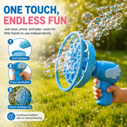 ✨NO Blowing. NO Mess. Just Pure Bubble Magic