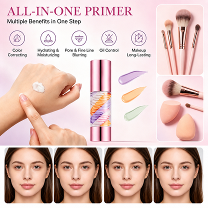 ✨ Viral Beauty | 3-in-1 Color Correcting Facial Serum Primer SPF 50 PA+++