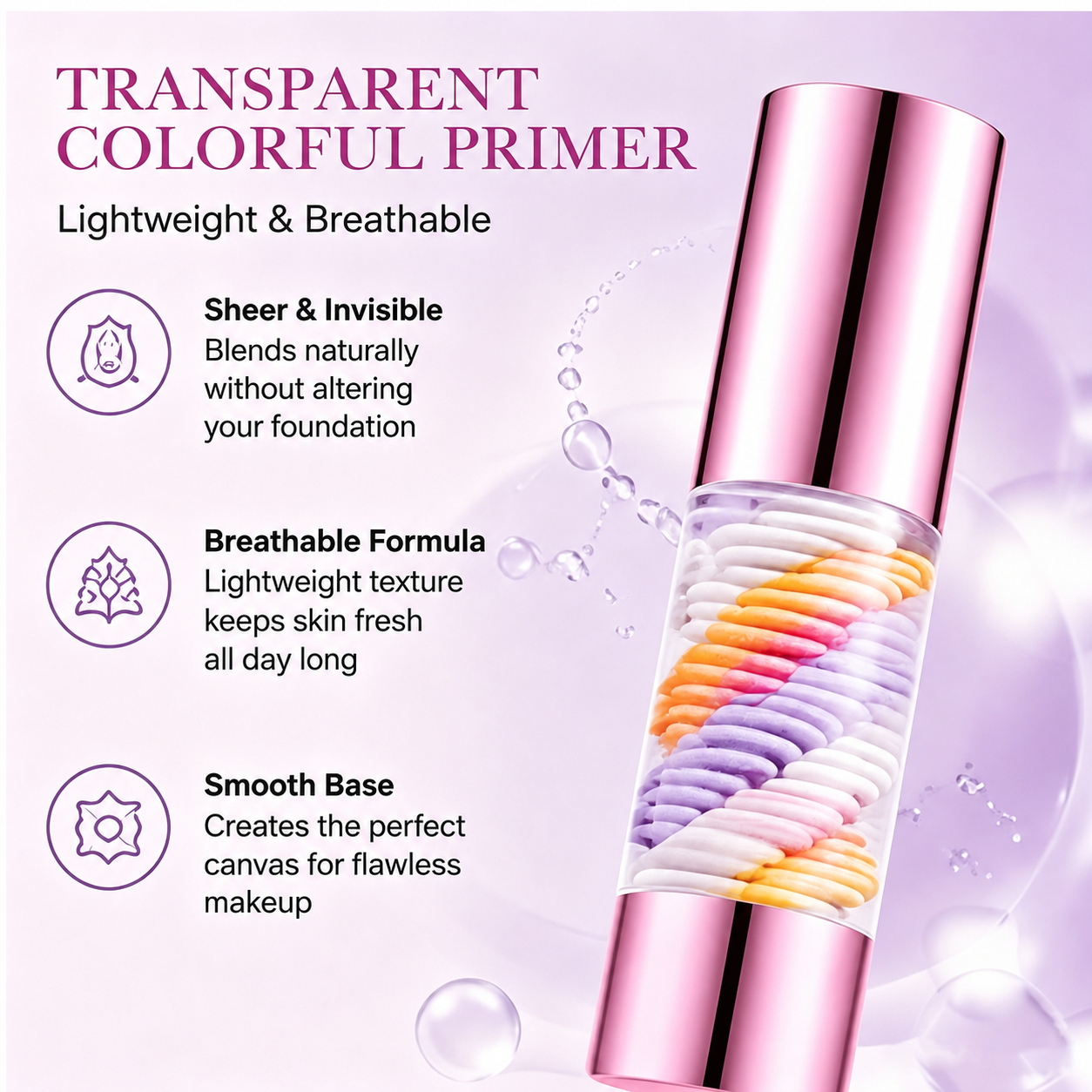 ✨ Viral Beauty | 3-in-1 Color Correcting Facial Serum Primer SPF 50 PA+++