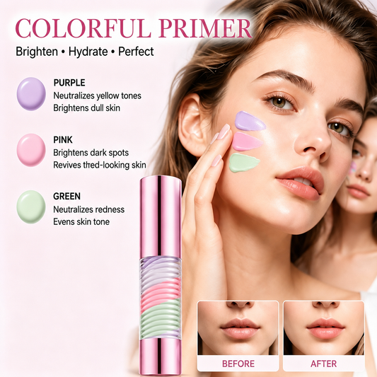 ✨ Viral Beauty | 3-in-1 Color Correcting Facial Serum Primer SPF 50 PA+++