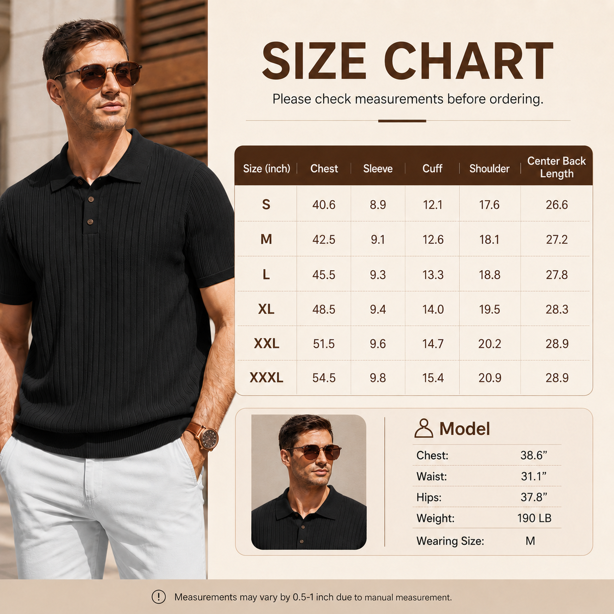 🏌️‍♂️ MEN’S KNIT POLO SHIRT – ULTIMATE LIGHTWEIGHT COMFORT