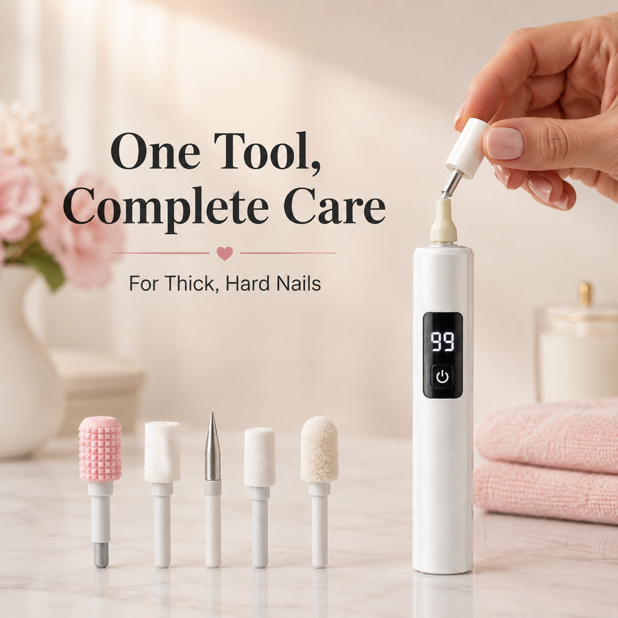 💅 Electric Nail Grinder – Transform Thick Rough Nails