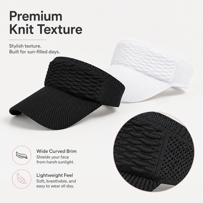 ☀️Women's High Ponytail Sun Visor Hat for Sun Protection
