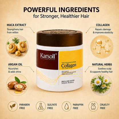 ✨ Bestseller Collagen Hair Mask 500ml – Deep Repair with Argan Oil 💖