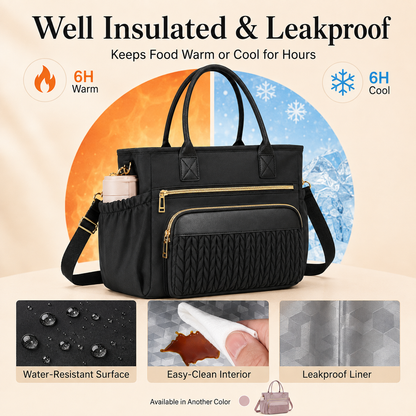 👜 Leakproof Lunch Tote – Straps, Pockets & Chill
