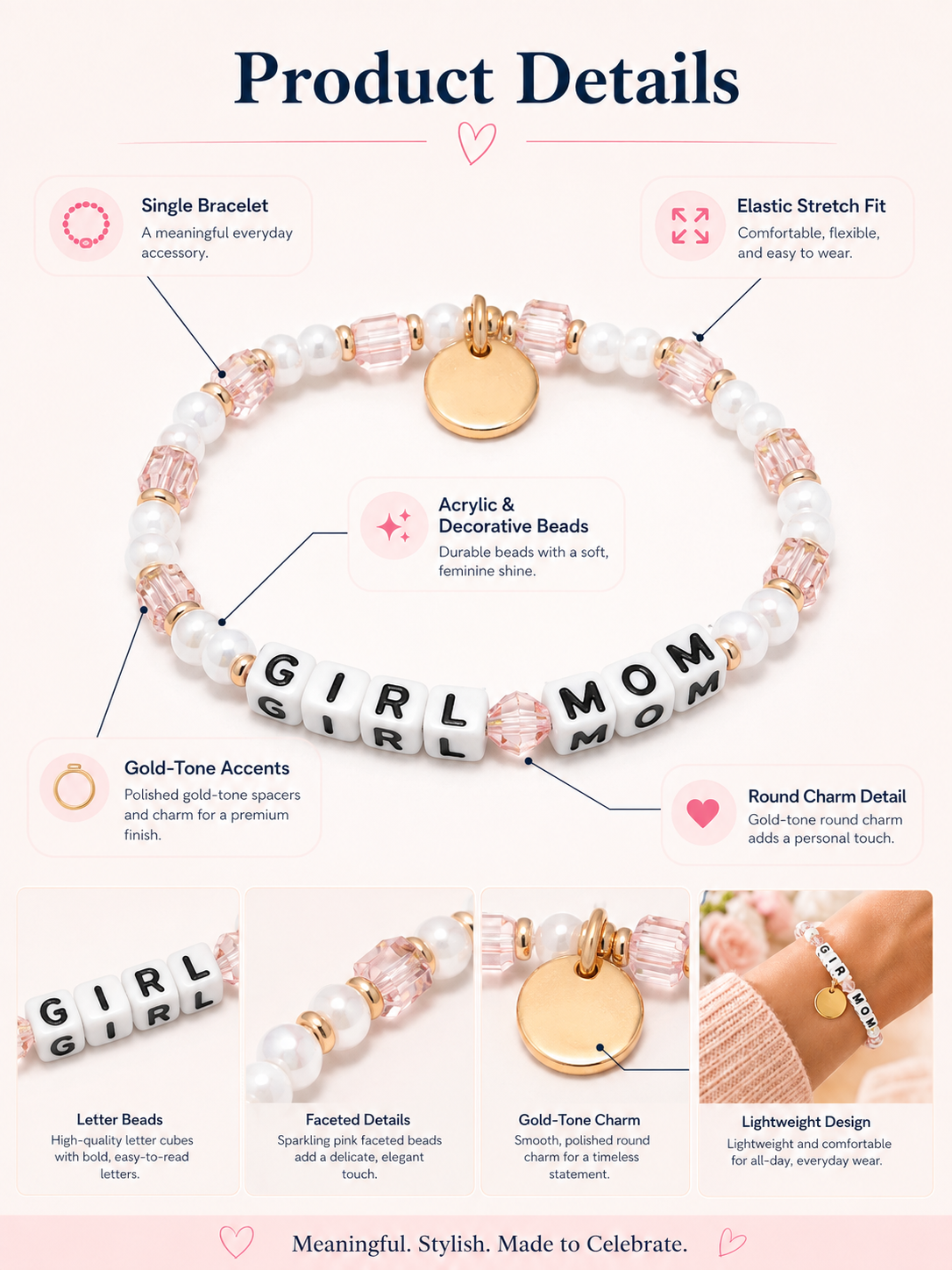 💖 Meaningful Style ✨ Giveback Beaded Bracelet for Everyday Inspiration & Connection 🌸
