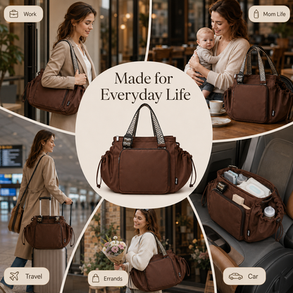 👜 The Ultimate Everyday Tote – 15 Pockets, Work & Diaper Ready