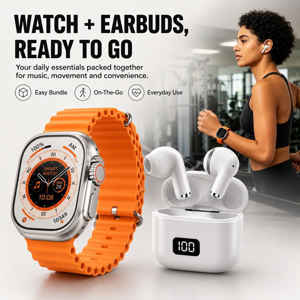 ⌚The 6-in-1 Smartwatch Set – Fitness, Calls & Style