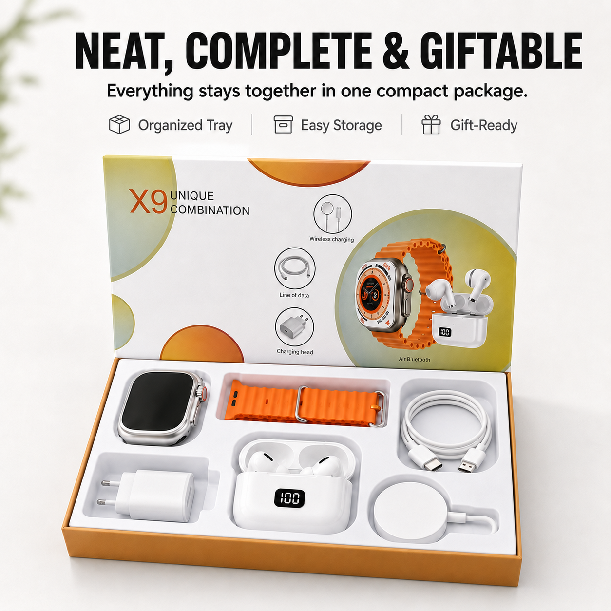 ⌚The 6-in-1 Smartwatch Set – Fitness, Calls & Style