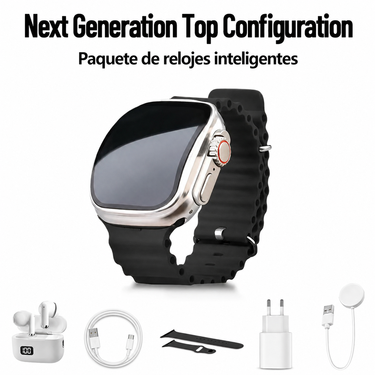 ⌚The 6-in-1 Smartwatch Set – Fitness, Calls & Style