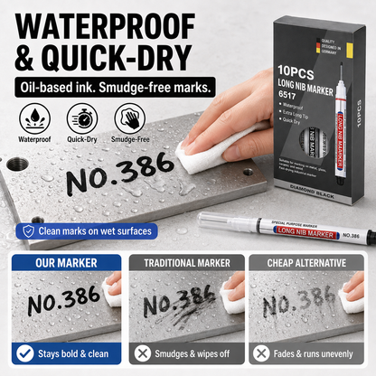 22mm Long Nib Marker for Deep Hole & Precision Marking