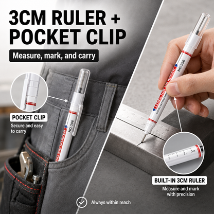22mm Long Nib Marker for Deep Hole & Precision Marking
