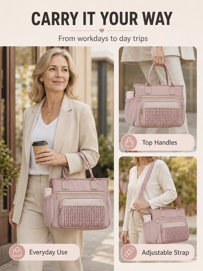 🎒 Back-to-School Pick ✨ Insulated Leakproof Lunch Tote with Adjustable Straps & Side Pockets