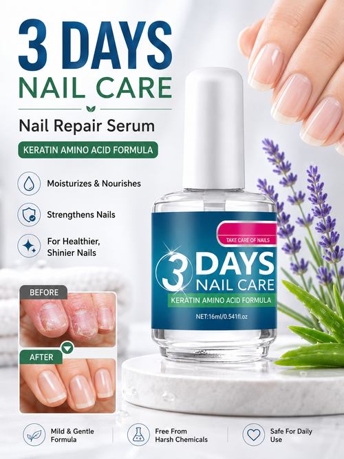 🔥💅 Nail Care Special ✨ Keratin & Amino Acid Nail Serum for Stronger, Hydrated Nails