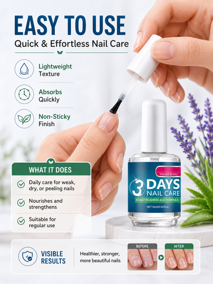 🔥💅 Nail Care Special ✨ Keratin & Amino Acid Nail Serum for Stronger, Hydrated Nails