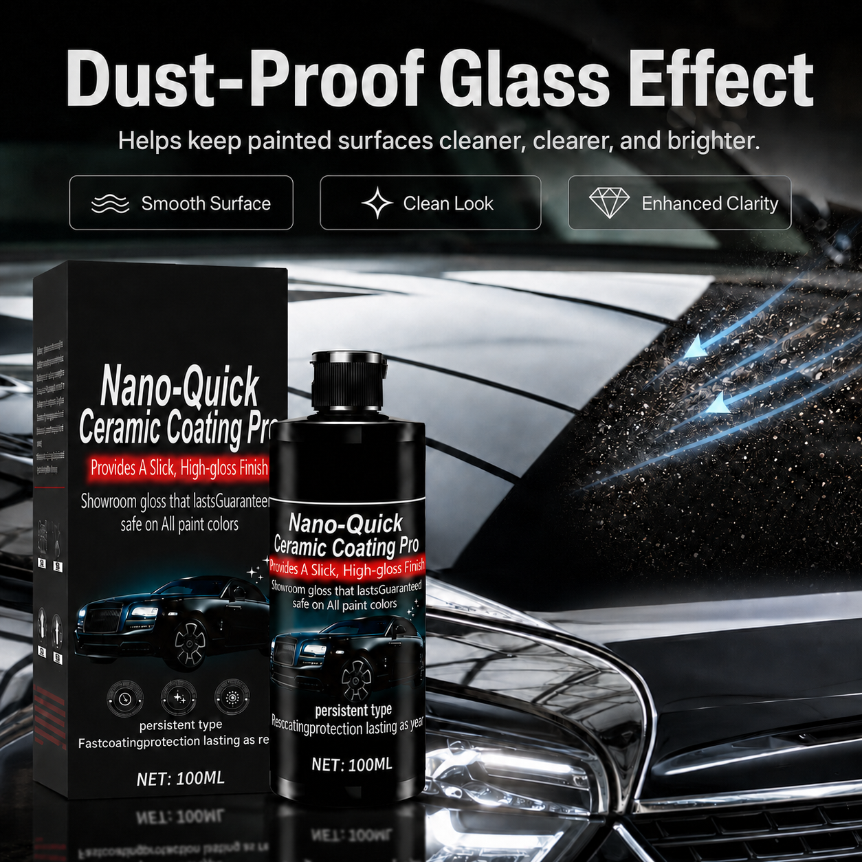 ✨ Ceramic Shield Pro – Dust-Proof Glass Coating