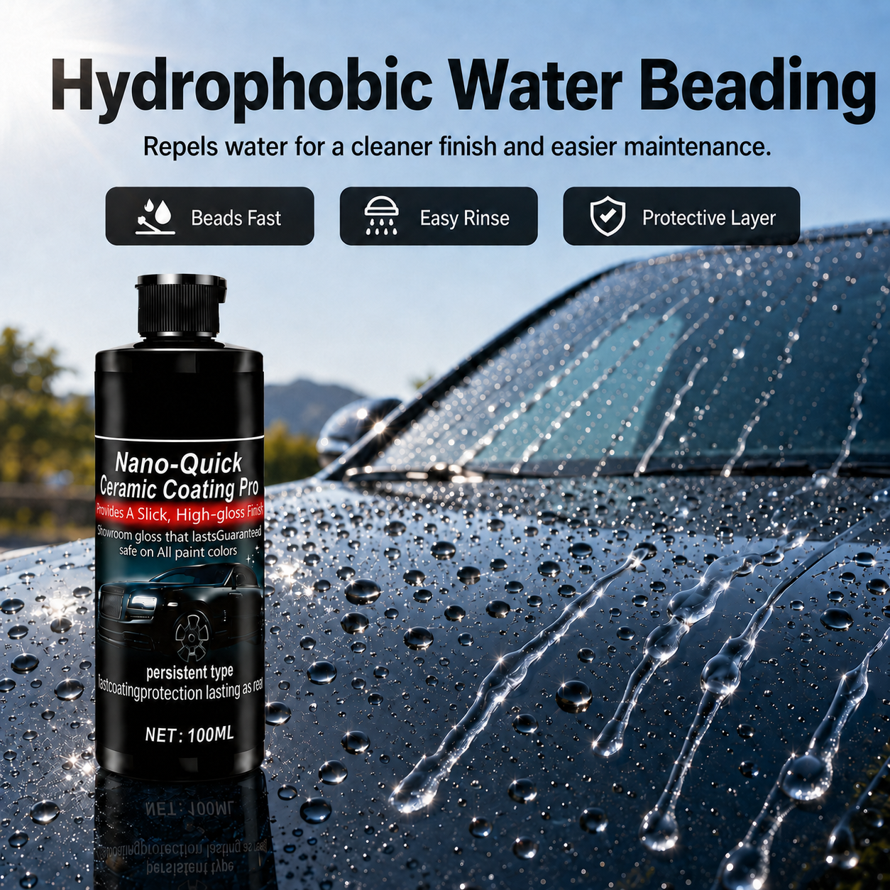 ✨ Ceramic Shield Pro – Dust-Proof Glass Coating
